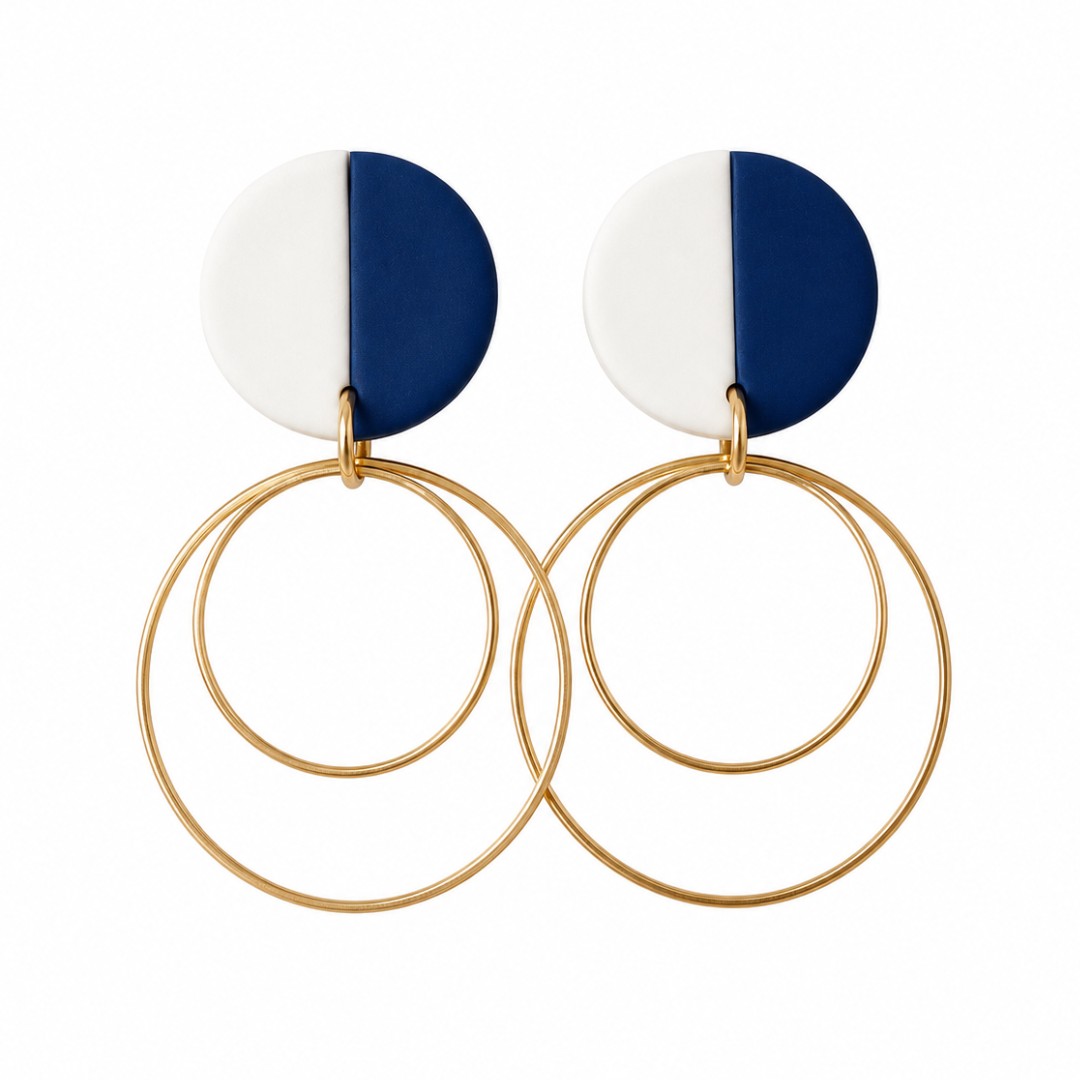 Navy and White