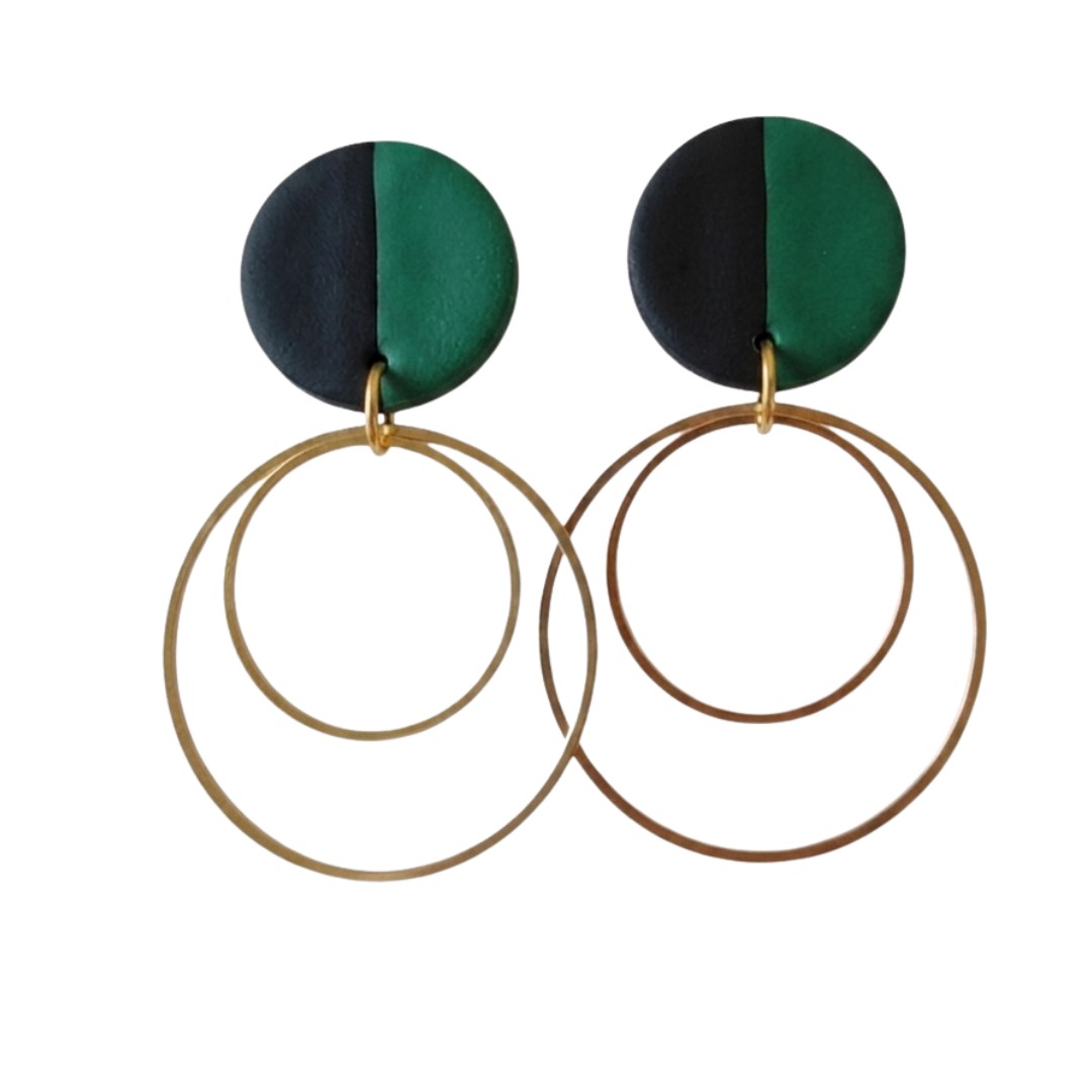 Forest Green and Black