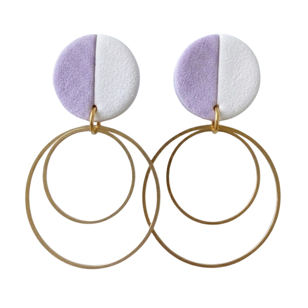 Lavender and White
