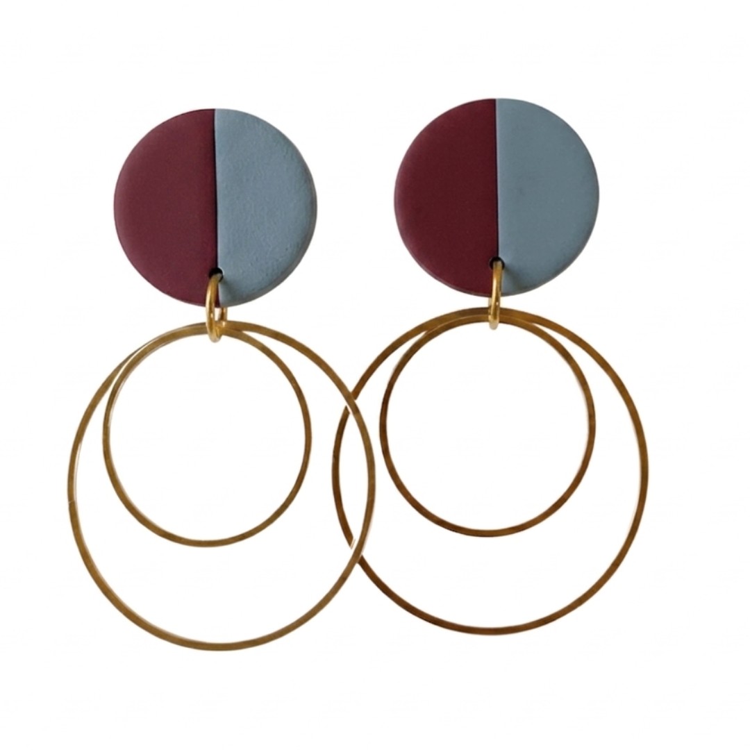 Bluestone and Maroon