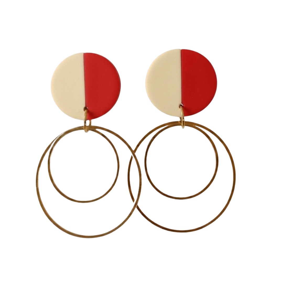 Ivory and Red