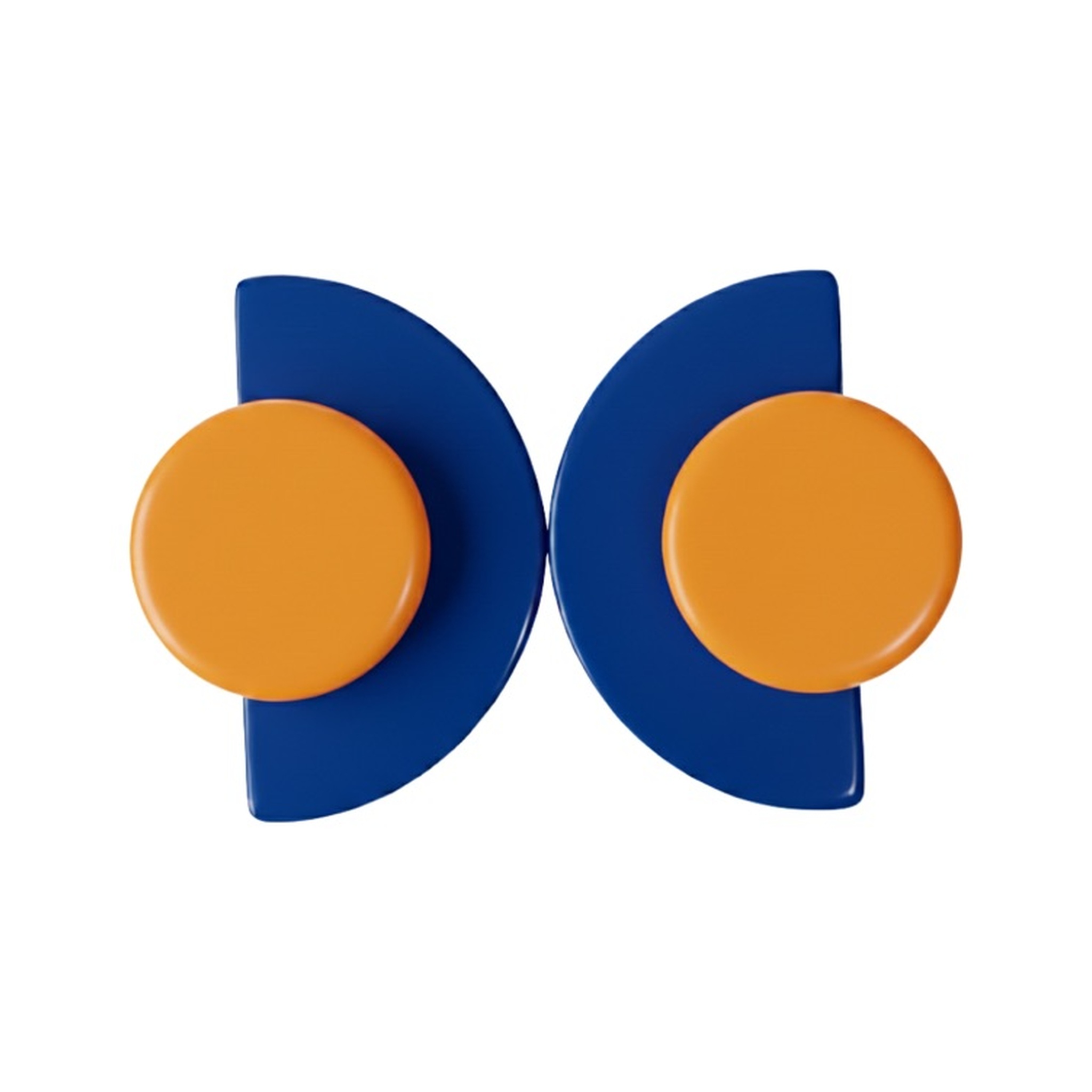 Ultramarine Blue and Orange