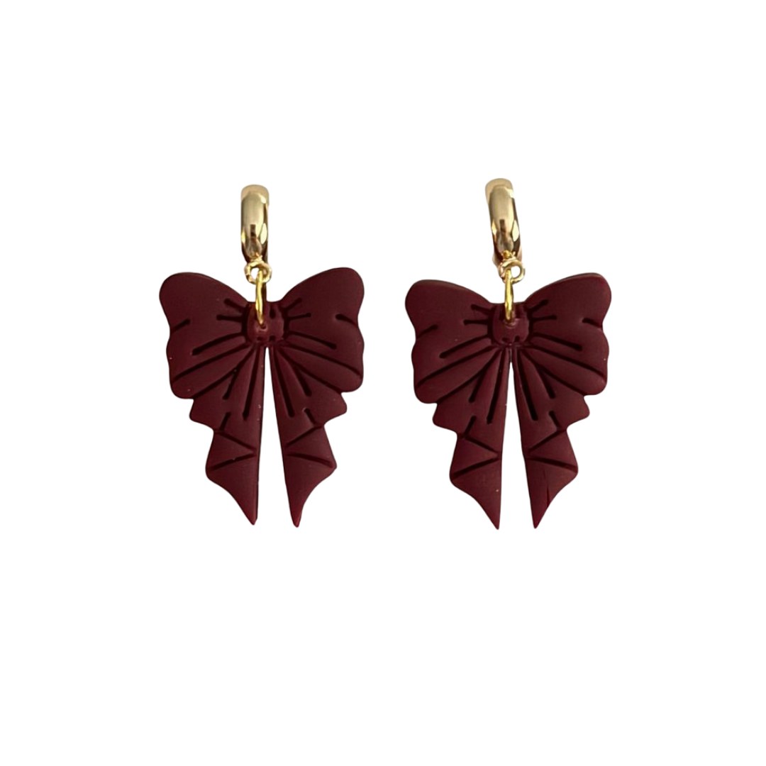 Vintage Bows — Maroon