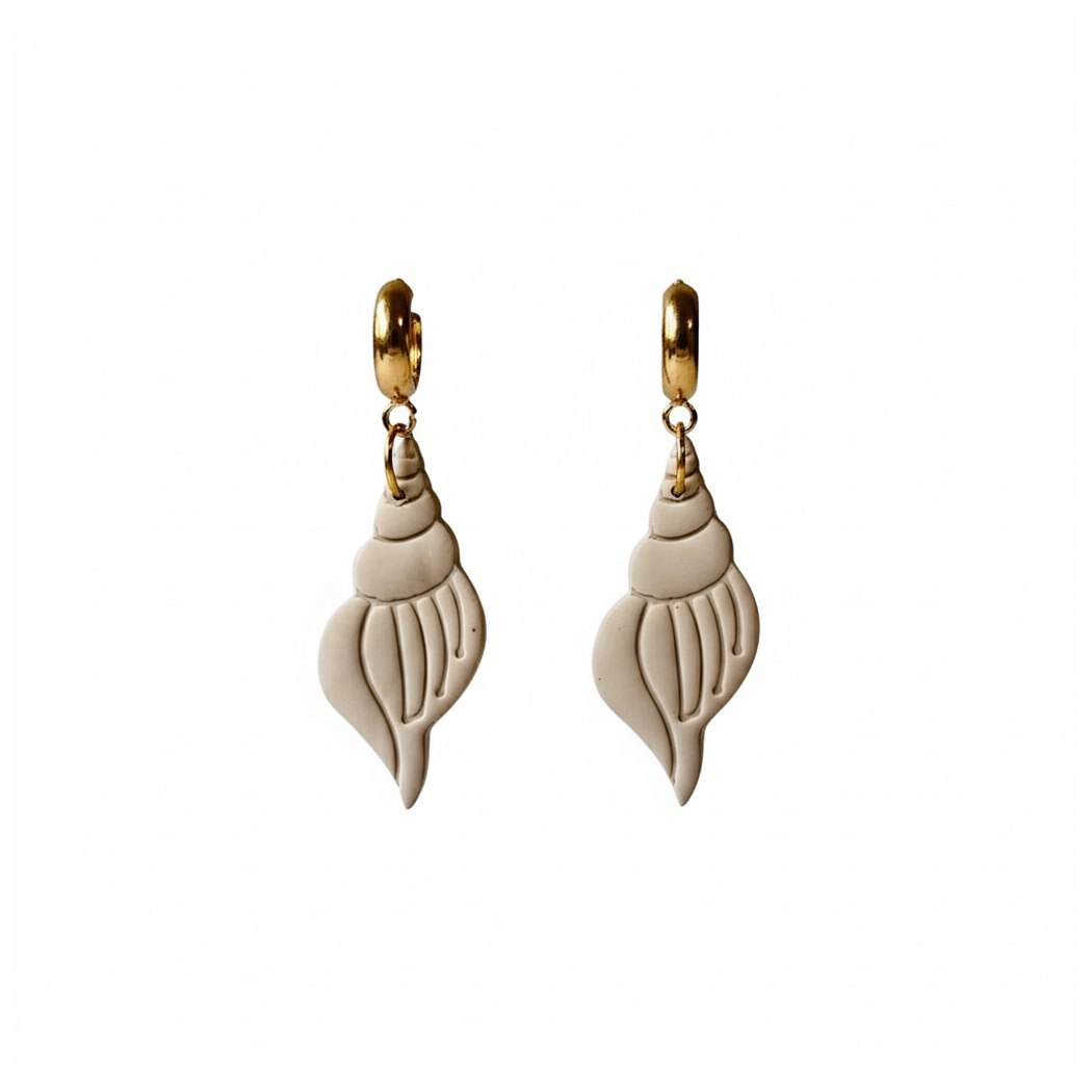 Seashell Drop — White