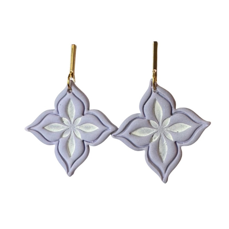 Spring Flower Earrings — Lavender