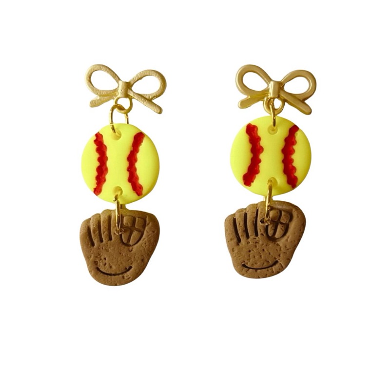 Softball + Glove Bows — Default